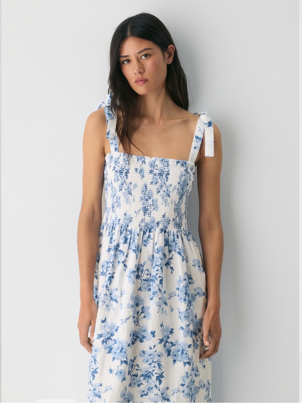 NWOT - Aritzia Wilfred Golden Hour Linen Dress - floral - size S